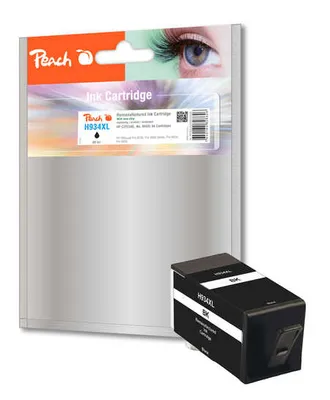 Zdjęcie produktu dla Peach PI300-634, Wysoka (XL) wydajność, Czarny, Tusz na bazie pigmentu, 49 ml, 2025 stron(y)