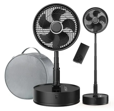 Image de Ventilateur de sol portable avec télécommande 10"