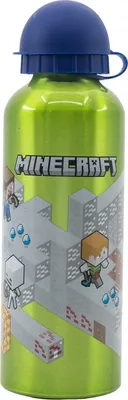 Image de Bouteille éco aluminium 530ml Minecraft