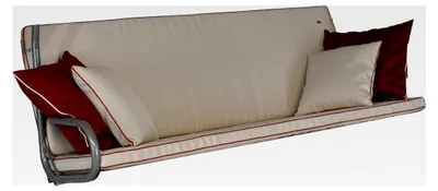 Produktbild von Hollywoodschaukel Auflage Elegance Style - geeignet für viele 3-Sitzer Hollywoodschaukeln - Schaukelauflage aus Deutschland (Creme)
