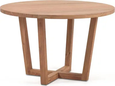 Produktbild von Tisch Nahla rund aus massivem Akazienholz Ø 120 cm