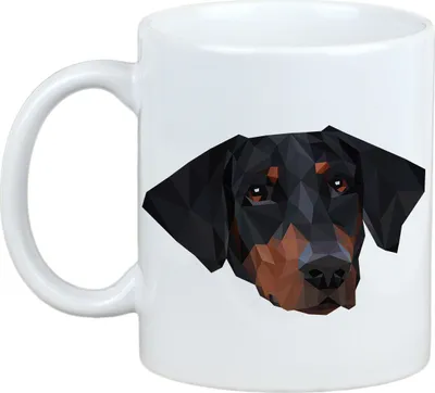 Produktbild von Dobermann geometrischer Becher Art-Dog