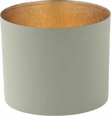 Produktbild von Gift Company Windlicht Chennai L, Teelichthalter, Kerzenhalter, Eisen, Cool Gray, Gold, 10 cm, 1054605061