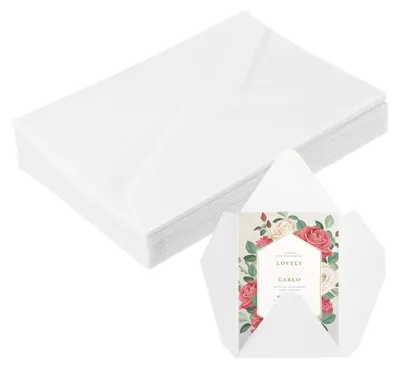 Vellum-Hüllen, 30 Stück, 13x18 cm, transparent, 53 g/m²