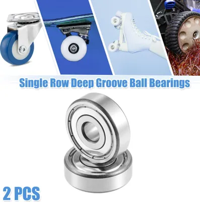 Produktbild von 2 Stück Rillenkugellager Rillen Kugellager 6300ZZ 10x35x11mm Silberton