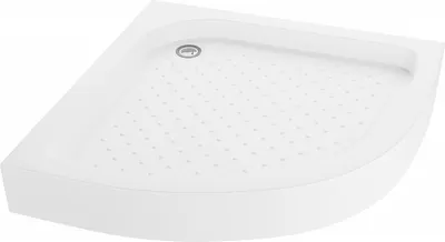 Produktbild von Mexen Rio halbrunde Duschwanne 70 x 70 cm, Weiß - 47107070