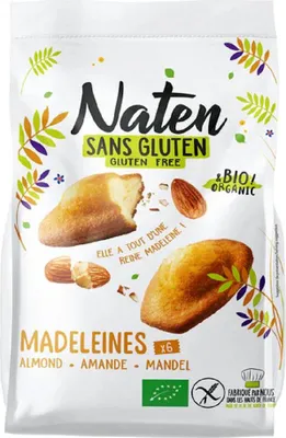 CIASTKA Z MIGDAŁAMI BEZGLUTENOWE BIO 180 g - NATEN