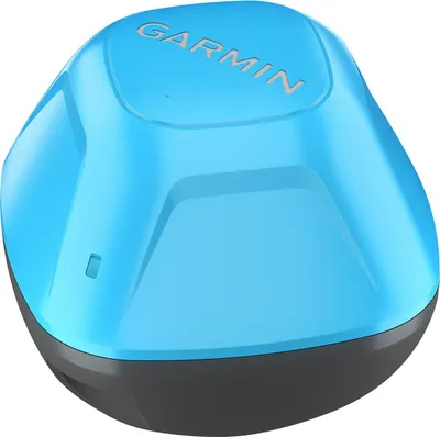 A blue and gray Garmin STRIKER Cast Echolot with GPS device.