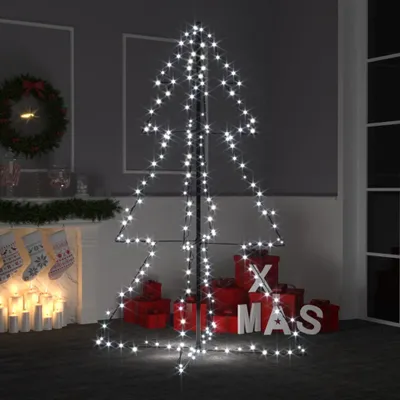 Immagine prodotto di Maison Exclusive - Albero di Natale a forma di cono 200 LED per interni ed esterni 98x150 cm
