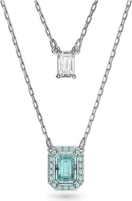 Produktbild von Swarovski Damen Millenia Halskette im Lagenlook, Oktagon-Schliff, 5640557 uni 5640557