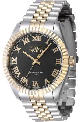 Obrázok produktu pre Invicta Specialty 47401 Pánske Hodinky - Quartz Hnutie - Nerezová Oceľ s Čiernym Ciferníkom - 43 mm