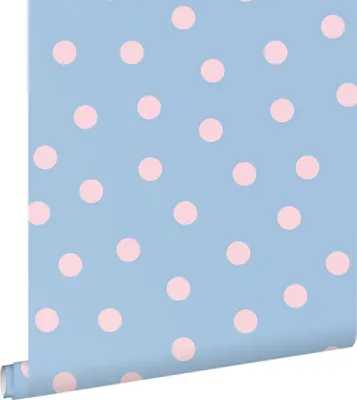 Obrázok produktu pre ESTAhome tapety bodky modrá a ružová 50 x 900 cm
