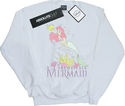 Produktbild von Disney - "The Little Mermaid Faded Nostalgia" Sweatshirt für Herren BI48799 (XL) (Weiß)