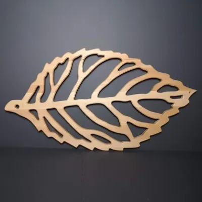 Produktbild von Maxi-Dekorationsblatt aus Massivholz 110 cm
