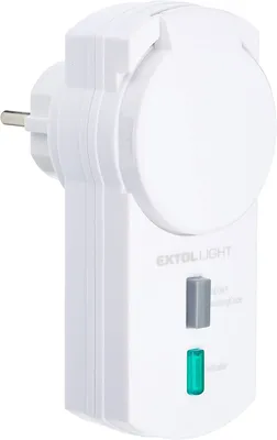 Produktbild von Extol Light zestaw 2 gniazd sterowanych radiowo 43803 do użytku zewnętrznego, standard IP44, maks. 3680 W, wskaźnik LED, bez pilota, W, 230 V, biały