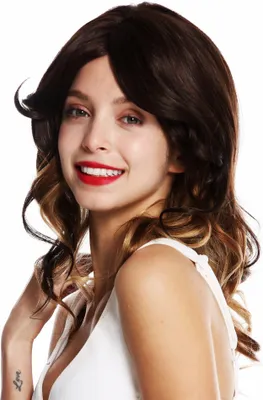 Produktbild von WIG ME UP Perücke lang wellig voluminös Scheitel Braun Blond gesträhnt VK-45-LX3316