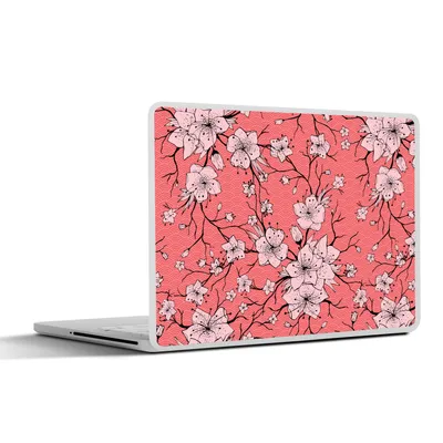 Produktbild von MuchoWow® Laptop Aufkleber Sticker Cover Muster - Blumen - Japan 32.5x23.5 cm - Sticker für Laptop - Selbstklebend