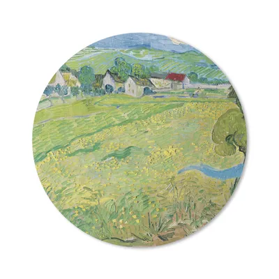 Produktbild von MuchoWow® Mauspad Mousepad Les Vessenots in Auvers - Vincent van Gogh 20x20 cm - Mousepads - Maus Mat - Pad - Mausunterlage - Schreibtischmatte