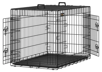 Immagine prodotto di Gabbia per cani in filo di ferro – recinto per cuccioli – recinto per l'addestramento – Materiale: ABS – Dimensioni: 106 x 77,5 x 70 cm
