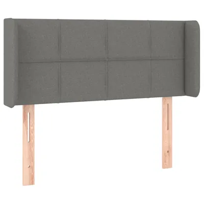 Produktbild von vidaXL Kopfteil mit Ohren Dunkelgrau 103x16x78/88 cm Stoff