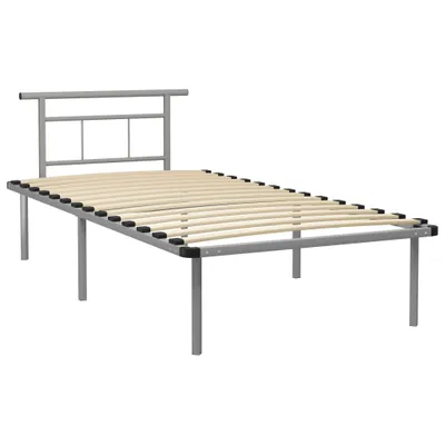 Obrázok produktu pre Posteľný rám, sivý, kov 100x200 cm