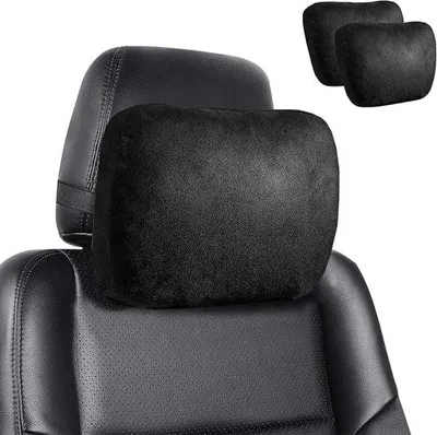 Immagine prodotto di Cuscini a sacchetto regolabili per il sedile del conducente, cuscini per auto e seggiolini per bambini, poggiatesta per auto, comodi cuscini a sacchetto traspiranti (neri).