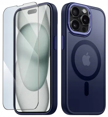 Produktbild von Hülle für iPhone 14 Pro Max mit MagSafe, mattes Case + 9H-Displayschutzfolie