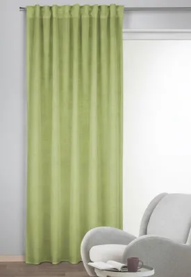 Produktbild von Fertigschal verdeckte Schlaufen "Marie" - Größe (HxB) 245x135cm grün