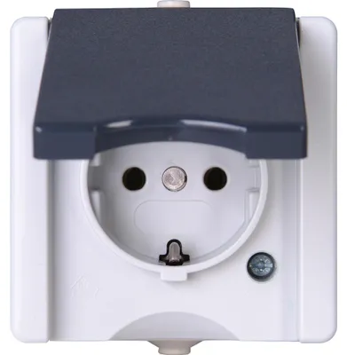 Produktbild von KOPP APWG proAQA Schuko 947456005 1fach grau