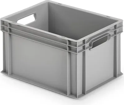 Produktbild von ALUTEC Kunststoffbehälter 40x30x23,5cm Stapelbox Stapelkiste Eurobox
