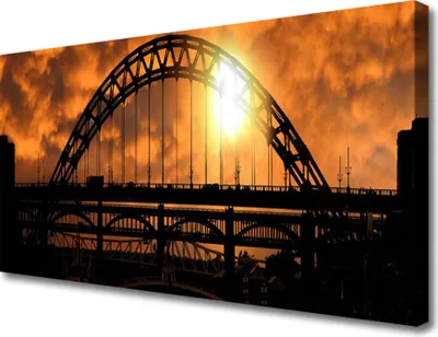Produktbild von Tulup Leinwand-Bilder 100x50 Wandbild Canvas Kunstdruck Brücke Architektur
