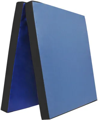 Produktbild von Grevinga® klappbare Turnmatte | RG 22 - sehr weich | 200 x 100 x 6 cm | BLAU-SCHWARZ
