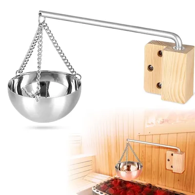 Imagen del producto de Recipiente de acero inoxidable para aromaterapia, ideal para saunas y spas