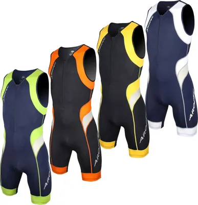 Produktbild von Aropec Triathlon Einteiler Lion Herren - Trisuit Men, Farbe:orange, Größe:XL