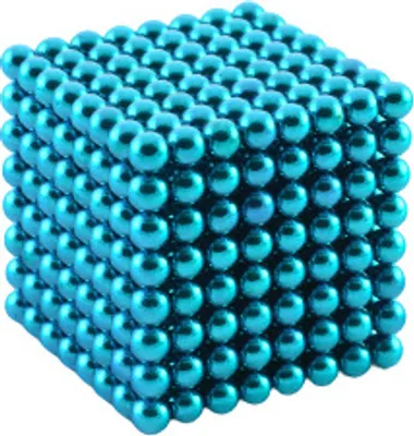 Image de 216 pièces d'aimants néodyme à billes 6 mm Ø turquoise - puzzle, extrêmement fort, tableaux magnétiques, réfrigérateurs, tableaux blancs, bricolage