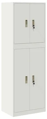 Imagen del producto de vidaXL Armario de almacenamiento, 2 unidades, blanco, 60 x 40 x 175 cm, acero