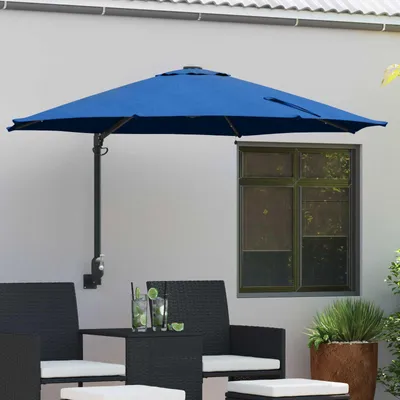 Produktbild von vidaXL Garten-Sonnenschirm Azurblau 248 x 248 x 148 cm