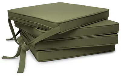 Immagine prodotto di Beautissu, set da 4 cuscini per sedia Loft SK, verde oliva, 45x40x5 cm