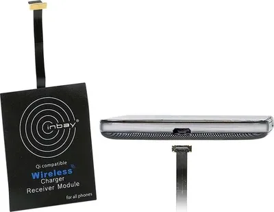 Image de Adaptateur récepteur induction micro USB vers le haut