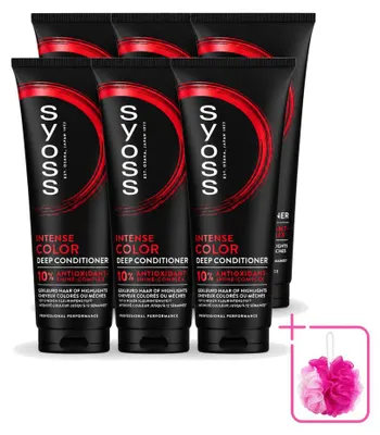 Immagine prodotto di 6 confezioni di balsamo intensivo colorante Syoss per capelli colorati - 250 ml ciascuna - confezione - 6 pezzi