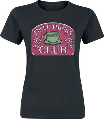 Immagine prodotto di Maglietta femminile del Club Finer Things - Grande - Nero