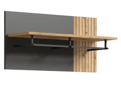 Obrázek produktu pro Kondela Věšákový panel Esena 80 - grafit / dub evoke