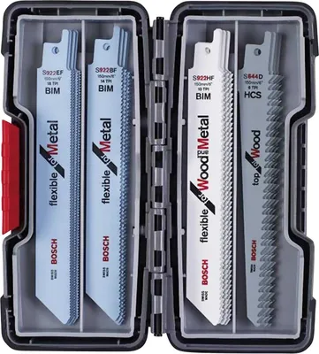 Image de Bosch SSB ToughBox Jeu de lames de scie sabre Top Seller bois/métal 20 pièces 2607010902