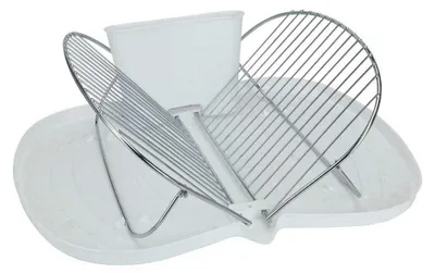 Produktbild von Abtropfgestell Excellent Houseware, Polypropylen/Edelstahl, 46x36 cm, weiß