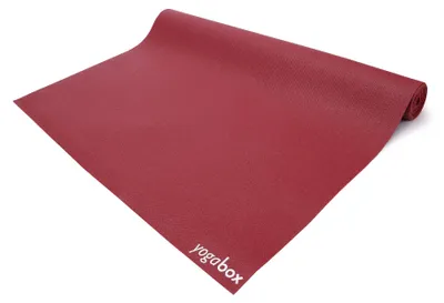 Produktbild von yogabox Reiseyogamatte Premium - in Deutschland hergestellt - bordeaux 183 x 60 x 0,2 cm