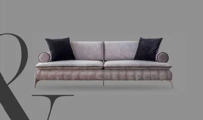 Zdjęcie produktu dla Sofa 4 osobowa szara tkanina salon nowoczesny nowy