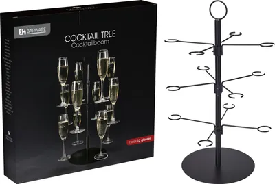 Immagine prodotto di Etagere per bicchieri da cocktail e da vino 3 strati