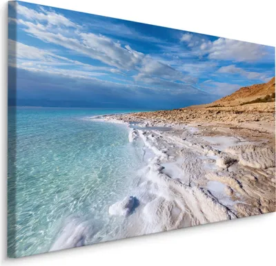 Produktbild von Fabelhafte Canvas LEINWAND BILDER 120x80 cm XXL Kunstdruck Meer Strand Felsen Sonne