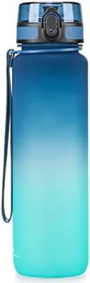 Produktbild von Famanu Trinkflasche 1 Liter - Blau & Grün