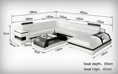Produktbild von Moderne Wohnlandschaft Ecksofa Sofa Couch Polster Eckgarnitur 2tlg.Set Garnitur
